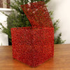 8x8x8Inch Red Mesh Box - Christmas Place