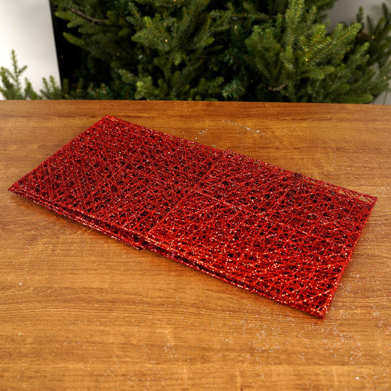 8x8x8Inch Red Mesh Box - Christmas Place