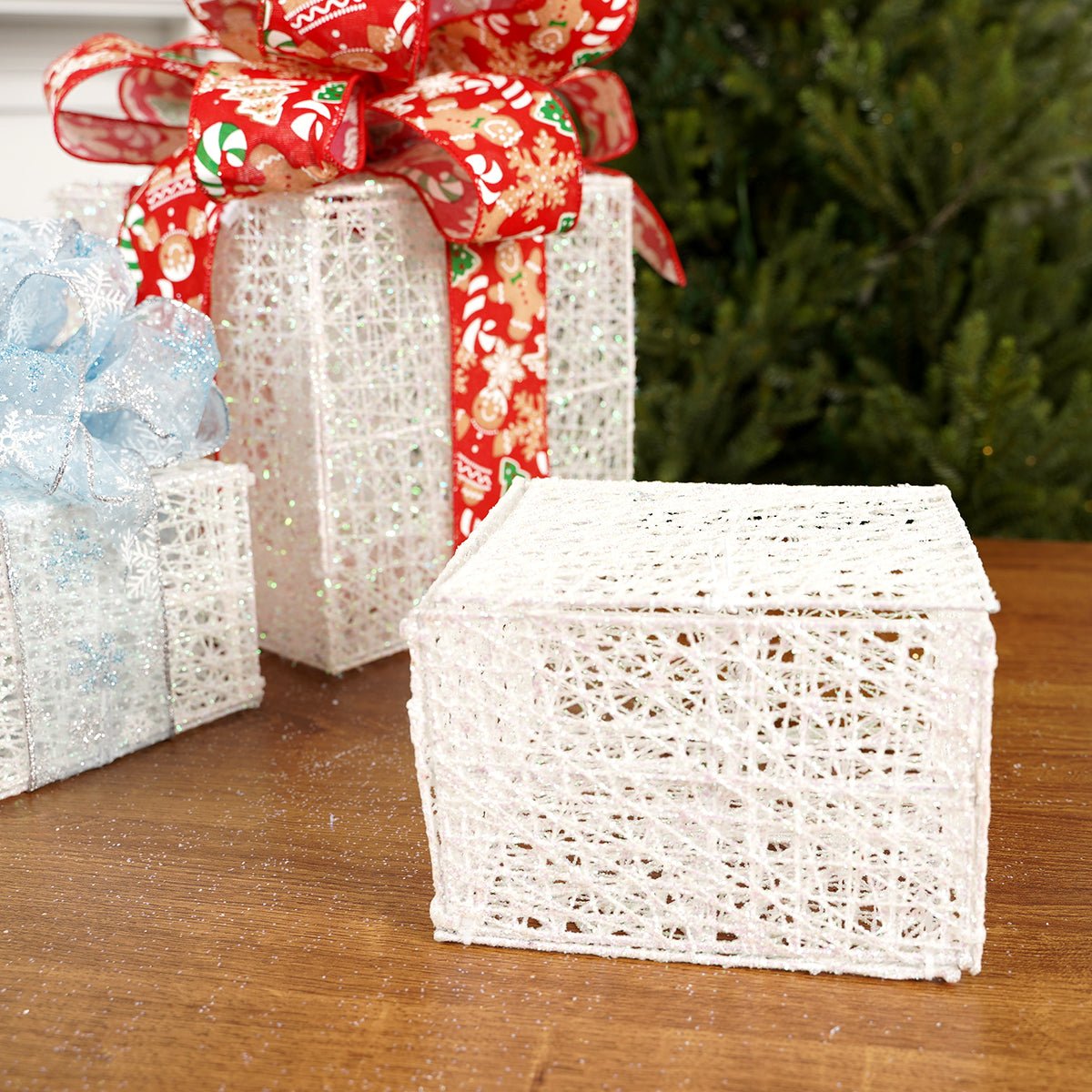 4x6x6Inch White Mesh Box - Christmas Place