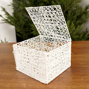 4x6x6Inch White Mesh Box - Christmas Place