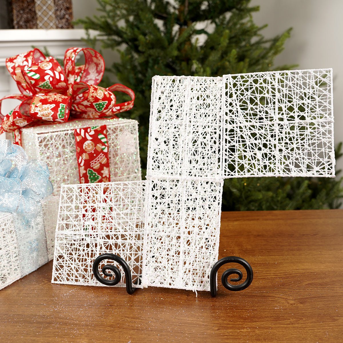 4x6x6Inch White Mesh Box - Christmas Place