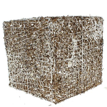 White Natural Wire Mesh Box