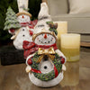Lighted Holiday Snowman 2 Styles Available Wreath - Christmas Place