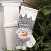 18Inch Santa Snowman Stocking - Christmas Place