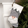 18Inch Santa Snowman Stocking - Christmas Place