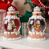 Lighted Gingerbread Spinning Water Globe