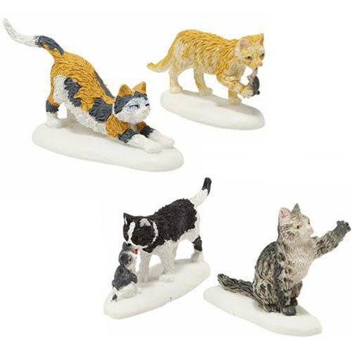 Stray Cat Strut Set Of 4 - Christmas Place
