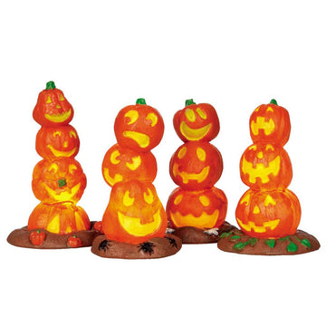 Light Up Pumpkin Stacks