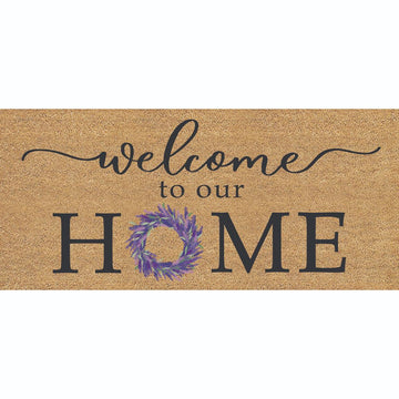 Welcome To Our Home Flocked Switch Mat