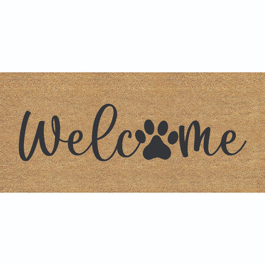 Welcome Paw Print Switch Mat