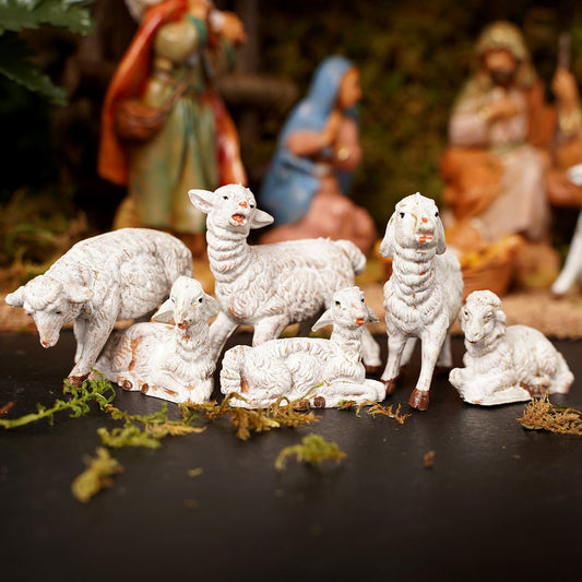 White Sheep 6 Piece Set - Christmas Place
