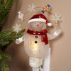 Snowman with Garland Night Light - Christmas Place