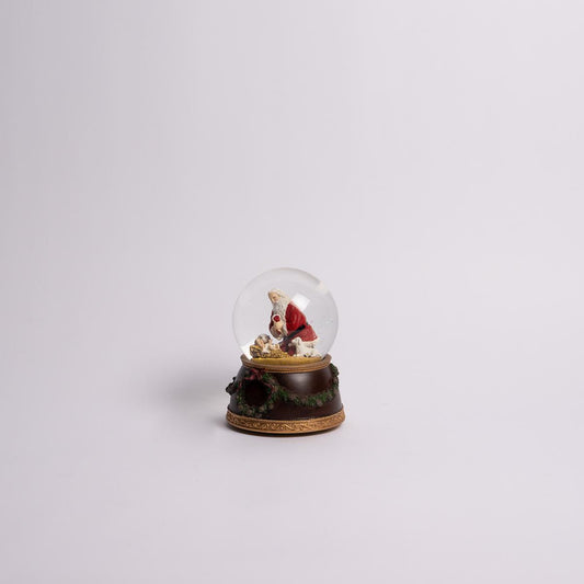 Kneeling Santa Water Globe