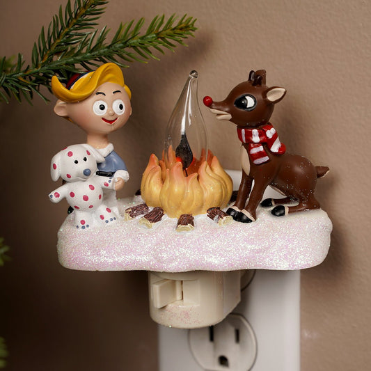 Rudolph Flicker Night Light - Christmas Place