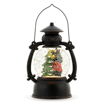 Tree Trimmer Bears Musical Snow Globe