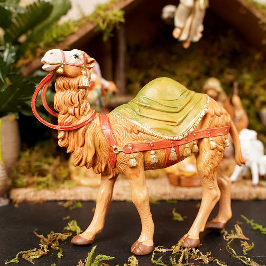 5 inch Scale Camel with Saddle Blanket - Christmas Place