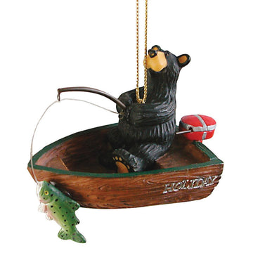 Bear Fishing Ornament