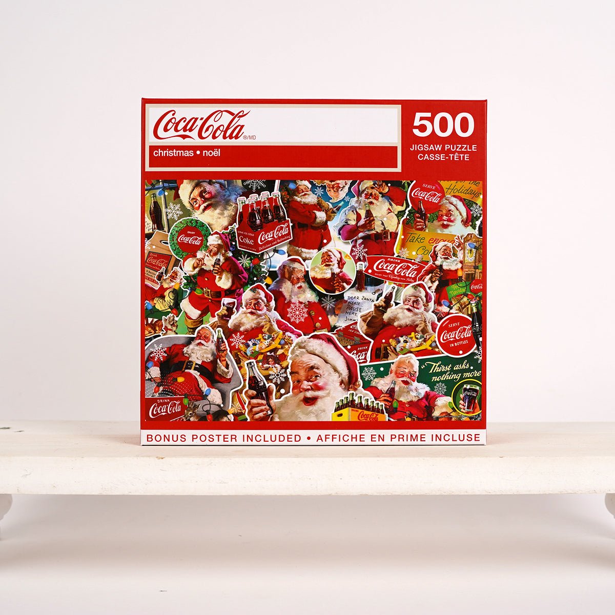 Coca Cola Holiday 500 Piece Puzzle - Christmas Place