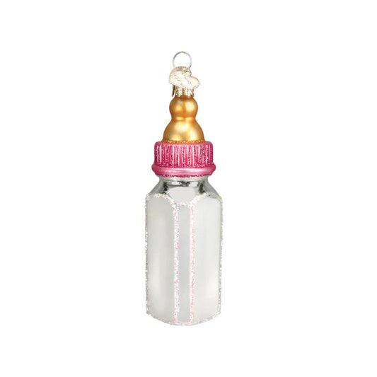 Girl Baby Bottle Ornament