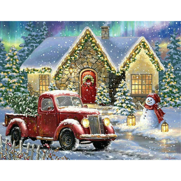 Christmas Night Lane 500 Piece Puzzle