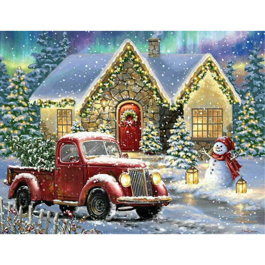 Christmas Night Lane 500 Piece Puzzle - Christmas Place