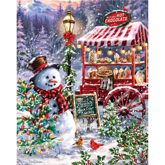 Hot Chocolate Stand 1000 Piece Puzzle - Christmas Place