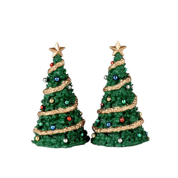 Classic Christmas Tree Set Of 2