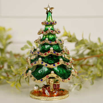 Large Christmas Tree Trinket Box - Christmas Place
