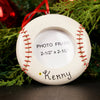 3.5IN SOCCER BASEBALL PHOTO FRAME ORN/2
