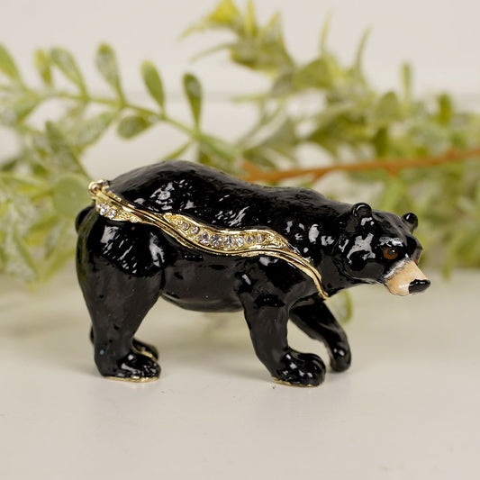 Black Bear Trinket Box - Christmas Place