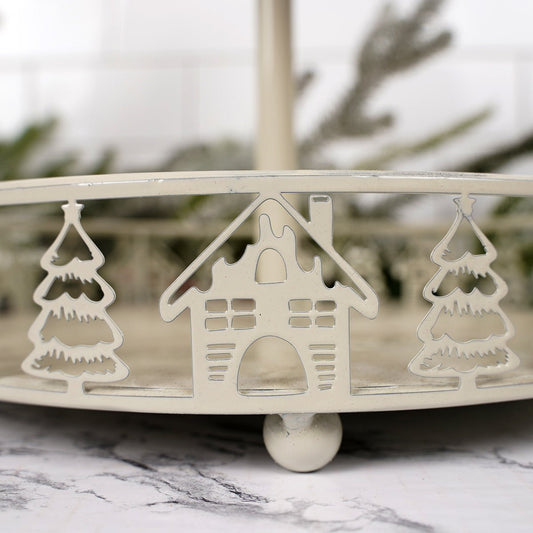 Iron House Tree Bilevel Displayer Christmas Decor Christmas Place