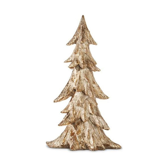 17in Gold Carved Tabletop Tree