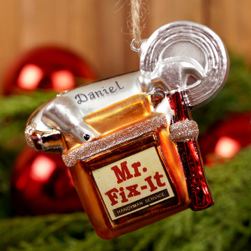 3.5IN GLASS MR.FIX IT ORN
