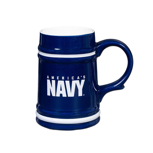24Oz Us Navy Ceramic Stein Cup