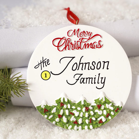 Merry Christmas Trees Ornament