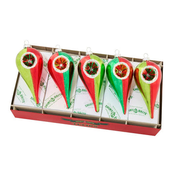 Hs Reflector Tulips Ornament Set of 5