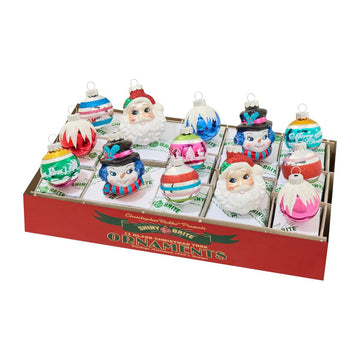 Cc Figures And Decorated Rounds Ornament Set of 13