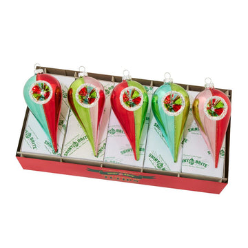 Ff Reflector Tulips Ornament Set of 5