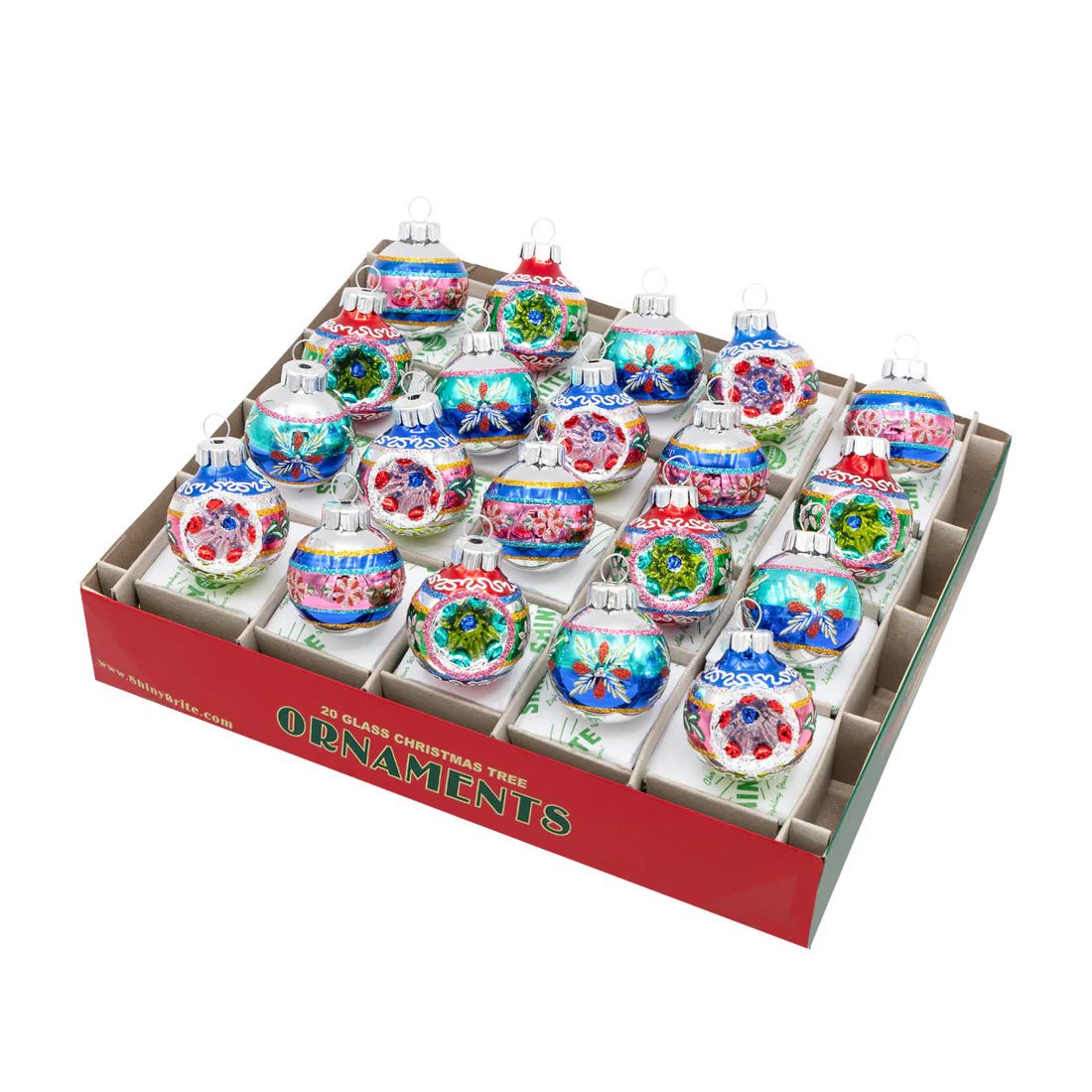 CC Reflector Half Round Ornaments 20 Count - Christmas Place