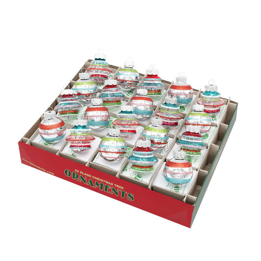 FF Shapes And Round Ornaments 20 Count - Christmas Place