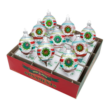 FF Reflector Tulip Ornaments 9 Count