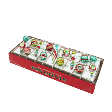 FF Icicles And Round Ornaments 13 Count - Christmas Place