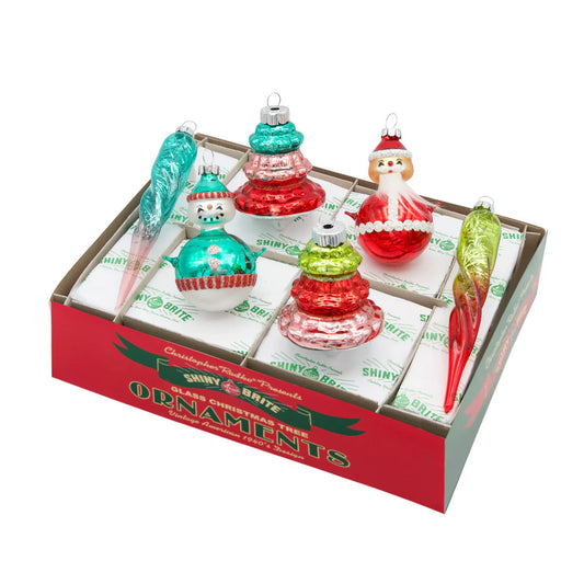 FF Mixed Shapes And Figure Ornaments 6 Count