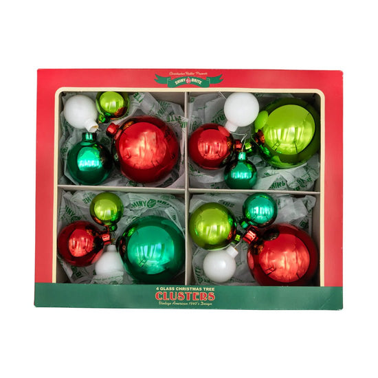 HS Cluster Ornaments 4 Count - Christmas Place