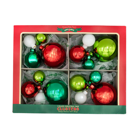 HS Cluster Ornaments 4 Count