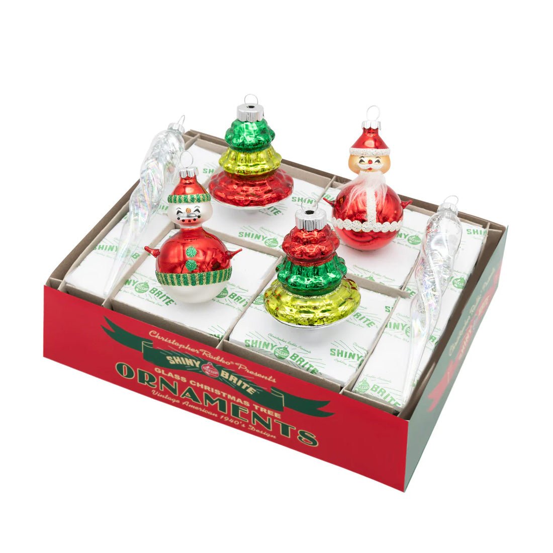 HS Mixed Shapes And Figure Ornaments 6 Count - Christmas Place