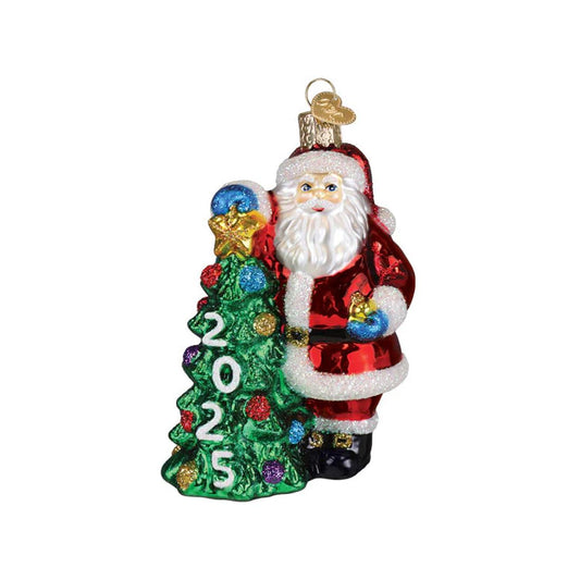 2025 Santa With Tree Ornament