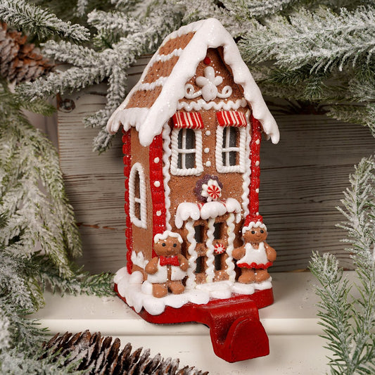 LED Cookie House Stocking Holder - Christmas Place
