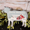 4IN TIN SNOW SCENE ANIMAL ORN/3