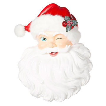 18IN Santa Face Wall Art